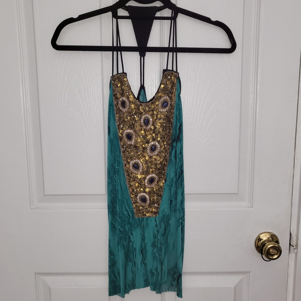 T-Bags Los Angeles Sequin Racerback Tank Top